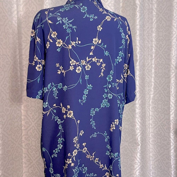 Alfred Dunner button down floral top T2 - Picture 2 of 3